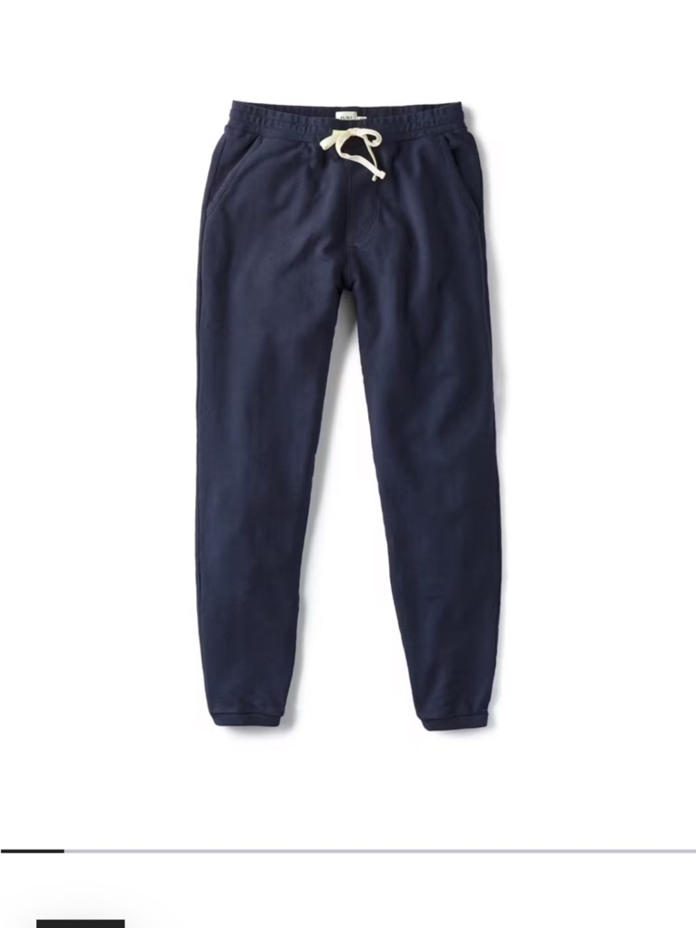 Lot of 2 Men's Flint & Tinder Slim-Fit Drawstring Joggers - Navy, Black